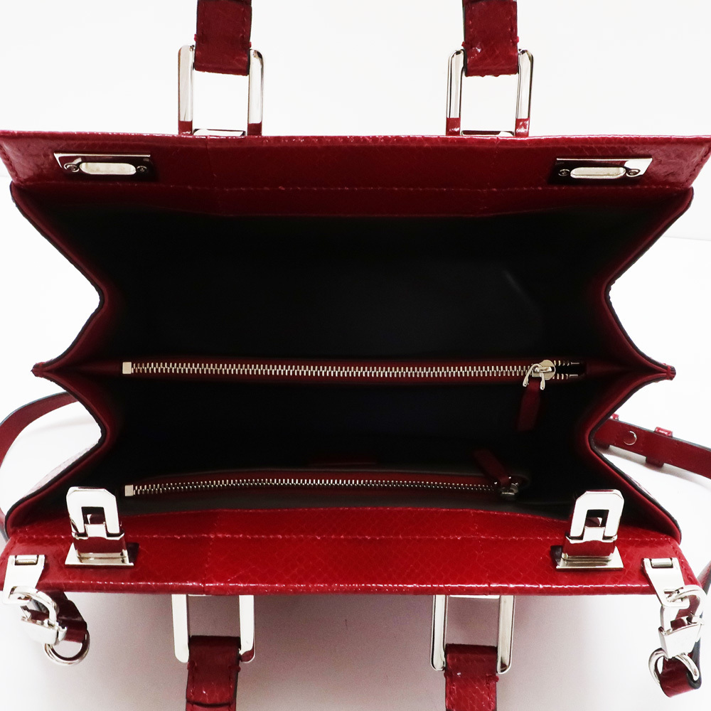 Gucci Zumi Small 2way Bag Python Red - image 4